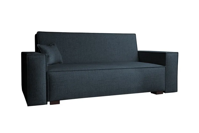 Denegal 2-sits liten bäddsoffa i Tyg, Grå , Blå