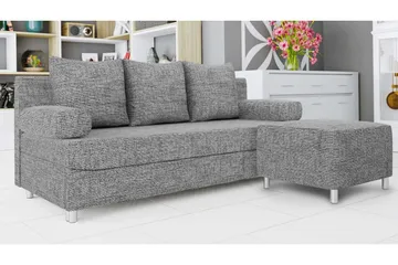 Eifion Bäddsoffa 3-sits - Grå - Products - Möbler - Soffa - Bäddsoffa - 3 sits bäddsoffa