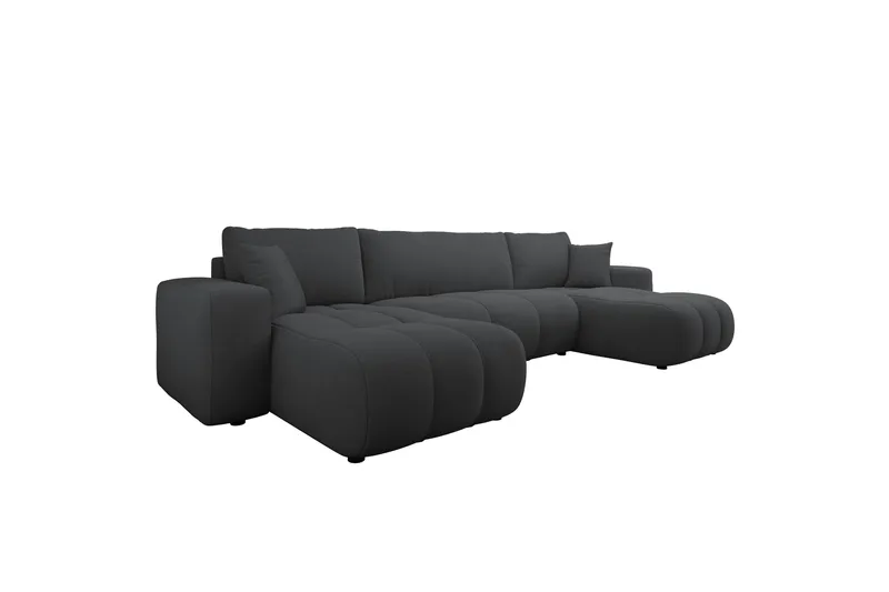 Flo Bäddsoffa Dubbeldivan 4-sits, Grå