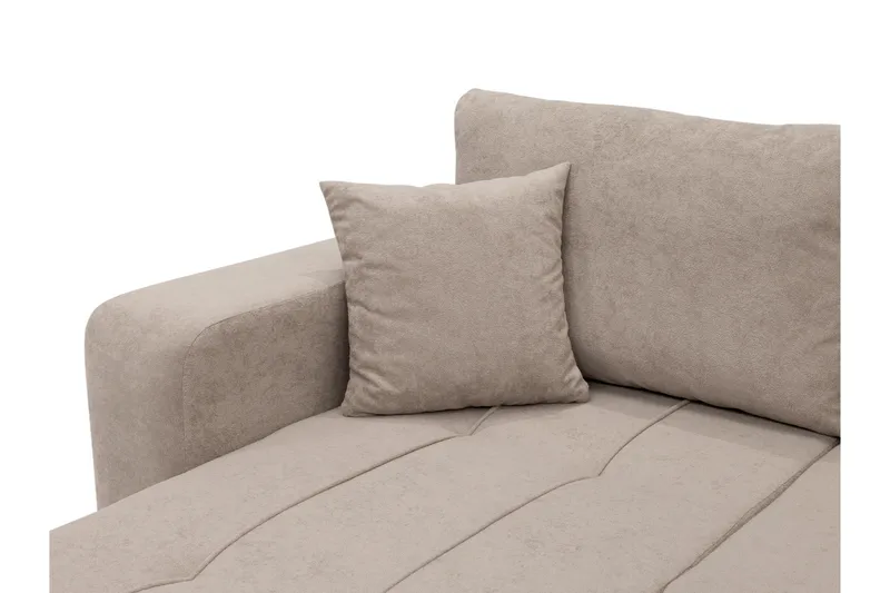 Flo Bäddsoffa Dubbeldivan 4-sits - Grå - Products - Möbler - Soffa - Bäddsoffa - U bäddsoffa