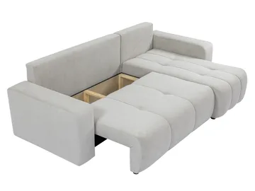 Flo Bäddsoffa med Divan 3-sits - Grå - Products - Möbler - Soffa - Bäddsoffa - Bäddsoffa divan
