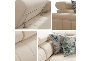 Galbally 3-sits Hörnbäddsoffa Dark brown - Products - Möbler - Soffa - Bäddsoffa - Hörnbäddsoffa