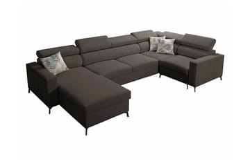 Galbally 4-sits Hörnbäddsoffa Dark grey - Products - Möbler - Soffa - Bäddsoffa - Hörnbäddsoffa