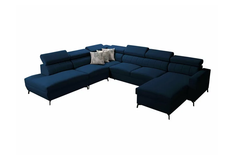 Galbally 5-sits Hörnbäddsoffa Dark blue