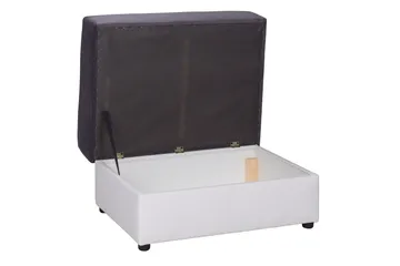 Julissa Hörnsoffa - Svart/Vit - Products - Möbler - Soffa - Bäddsoffa - Hörnbäddsoffa