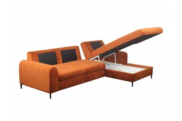 Kintore 3-sits Hörnbäddsoffa Light grey/Dark grey - Products - Möbler - Soffa - Bäddsoffa - Hörnbäddsoffa