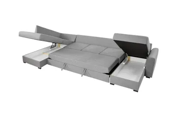 Kintore 6-sits Hörnbäddsoffa White - Products - Möbler - Soffa - Bäddsoffa - Hörnbäddsoffa