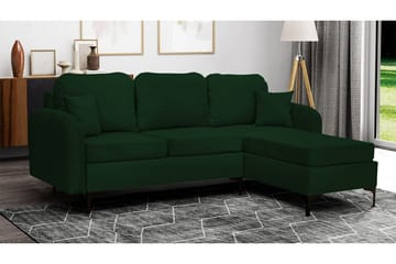 Knocklong 3-sits Hörnbäddsoffa Dark green - Products - Möbler - Soffa - Bäddsoffa - Bäddsoffa divan