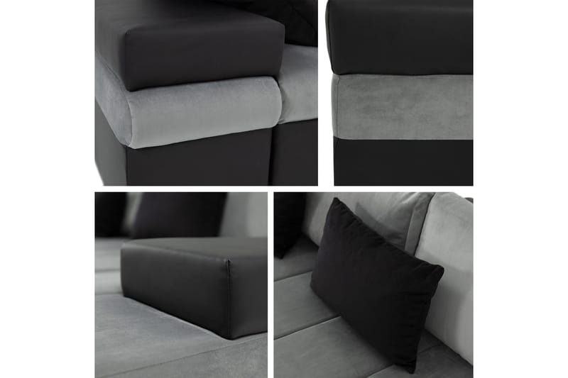 Naoma Bäddsoffa med Divan 4-sits - Rosa - Products - Möbler - Soffa - Bäddsoffa - Bäddsoffa divan