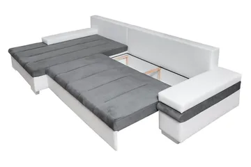 Naoma Divanbäddsoffa 310x175x83 cm - Grå - Products - Möbler - Soffa - Bäddsoffa - Bäddsoffa längsbäddad