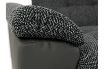 Niko U-Bäddsoffa 350x205x76 cm Divan Höger - Grå/Vit - Products - Möbler - Soffa - Bäddsoffa - Bäddsoffa längsbäddad