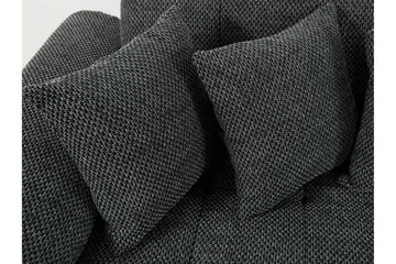 Niko U-Bäddsoffa 350x205x76 cm Divan Vänster - Grå - Products - Möbler - Soffa - Bäddsoffa - Bäddsoffa längsbäddad