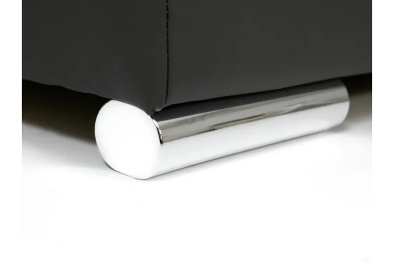 Niko U-Bäddsoffa 350x205x76 cm Divan Vänster - Grå/Svart - Products - Möbler - Soffa - Bäddsoffa - Bäddsoffa längsbäddad