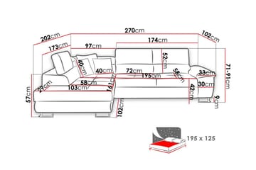 Reginia 3-sits Hörnbäddsoffa - Products - Möbler - Soffa - Bäddsoffa - Hörnbäddsoffa