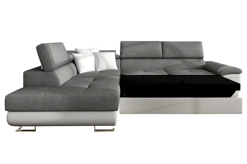 Reginia Bäddsoffa m. Schäslong L-formad - Products - Möbler - Soffa - Bäddsoffa - Bäddsoffa längsbäddad