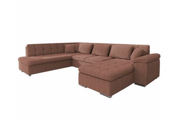 Sakri 5-sits Hörnbäddsoffa Light brown - Products - Möbler - Soffa - Bäddsoffa - Bäddsoffa divan