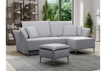 Staffin 3-sits Hörnbäddsoffa Light grey/Dark grey - Products - Möbler - Soffa - Bäddsoffa - Hörnbäddsoffa