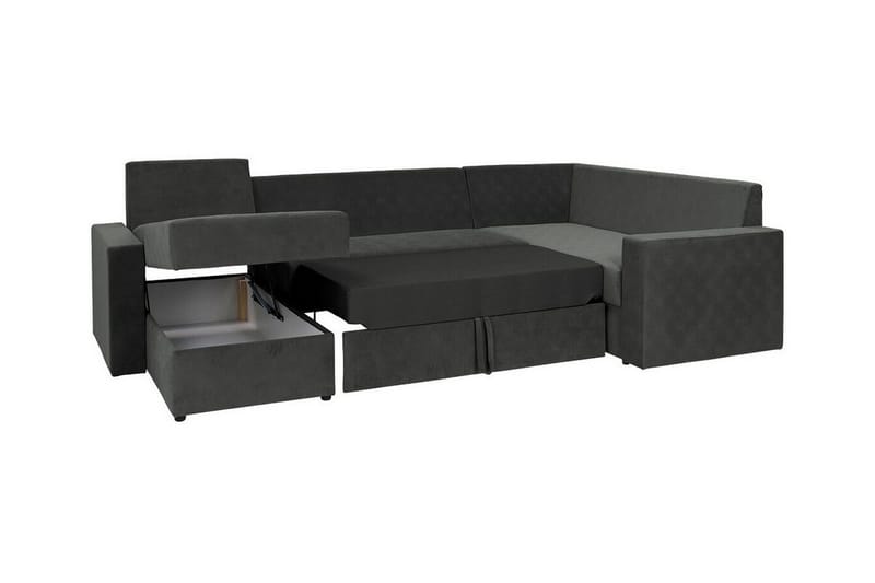 Staffin 4-sits Hörnbäddsoffa Ljusgrå - Products - Möbler - Soffa - Bäddsoffa - Hörnbäddsoffa