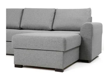 Taberk Bäddsoffa med Divan och Schäslong 4-sits i Chenille - Grön - Products - Möbler - Soffa - Bäddsoffa - Bäddsoffa divan