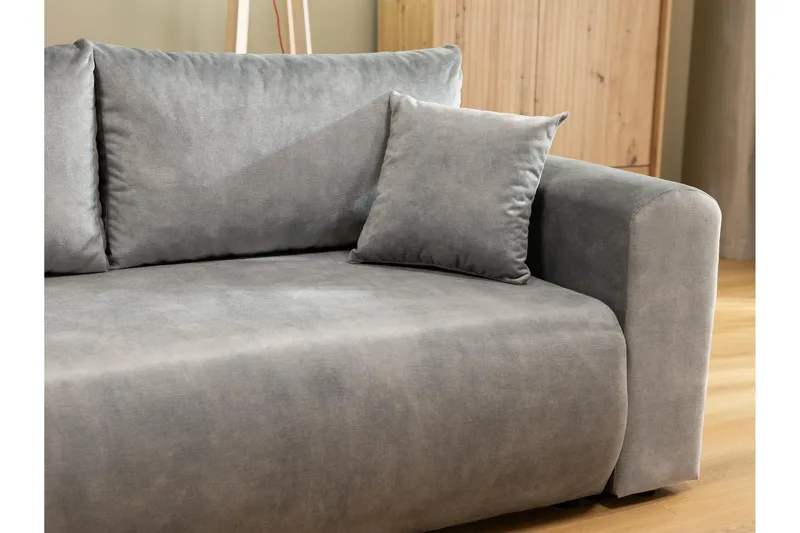 Tacon Bäddsoffa m. Divan 3-sits - Vit/Svart - Products - Möbler - Soffa - Bäddsoffa - Bäddsoffa divan