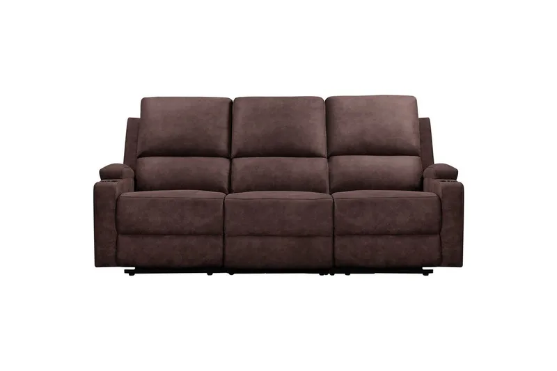 Dallas Reclinersoffa 3-sits, Brun