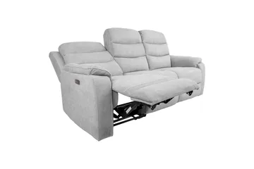 Mimi Reclinersoffa 3-sits Ljusgrå - Products - Möbler - Soffa - Biosoffa & reclinersoffa
