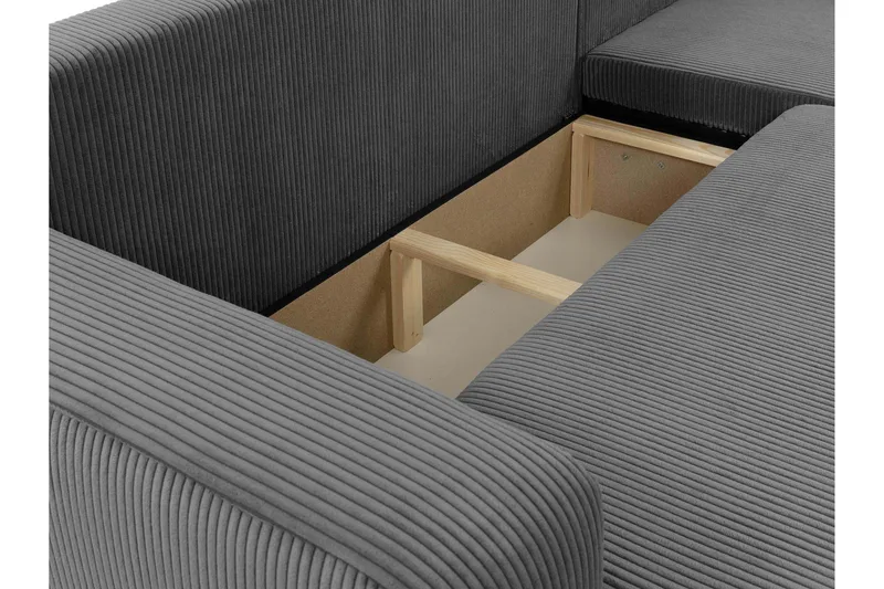 Barile Soffa med Divan 3-sits - Ljusgrå - Products - Möbler - Soffa - Divansoffa & schäslongsoffa - 3 sits soffa med divan