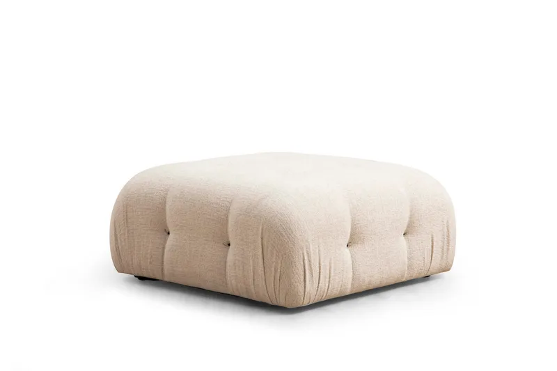 Belgin Bubblig Divansoffa 3-sits 288 cm med fasta armstöd och repdetaljer - Ljus / Beige - Products - Möbler - Soffa - Divansoffa & schäslongsoffa - 3 sits soffa med divan