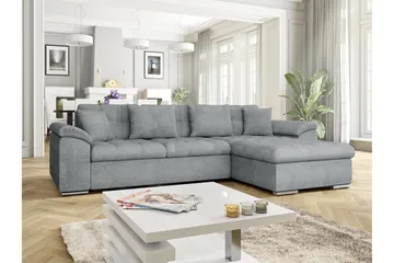 Camior Soffa med Divan 3-sits - Grå - Products - Möbler - Soffa - Divansoffa & schäslongsoffa - 3 sits soffa med divan