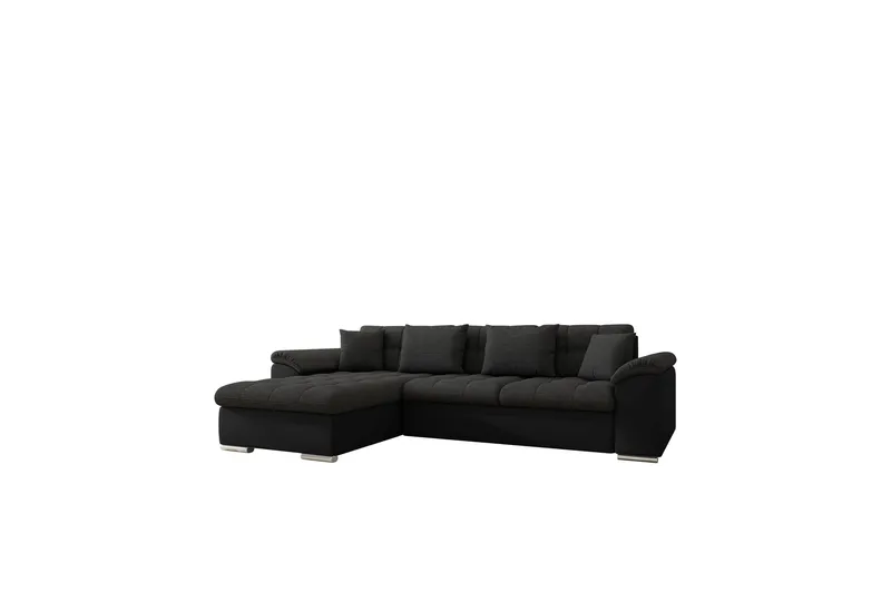 Camior Soffa med Divan 3-sits, Svart