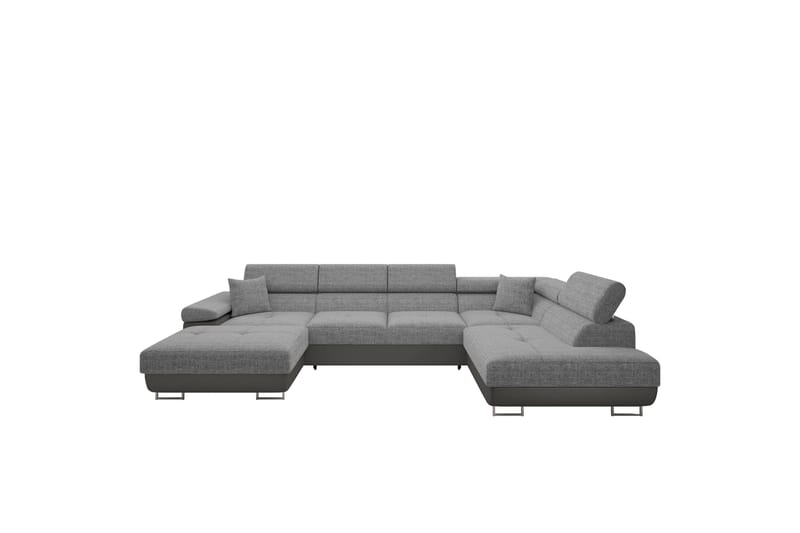 Gabina Soffa med Divan och Schäslong 4-sits - Beige/Grå - Products - Möbler - Soffa - Divansoffa & schäslongsoffa - 4 sits soffa med divan
