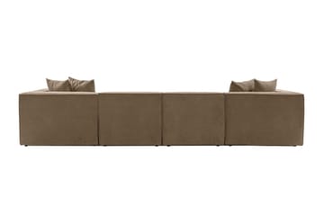 Gregor Soffa med Divan 4-sits - Brun - Products - Möbler - Soffa - Divansoffa & schäslongsoffa - 4 sits soffa med divan