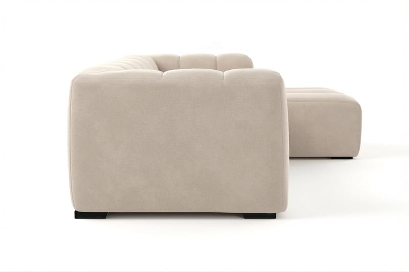 Marlow 3-sits Bubblig Divansoffa höger - Beige - Products - Möbler - Soffa - Divansoffa & schäslongsoffa - 3 sits soffa med divan