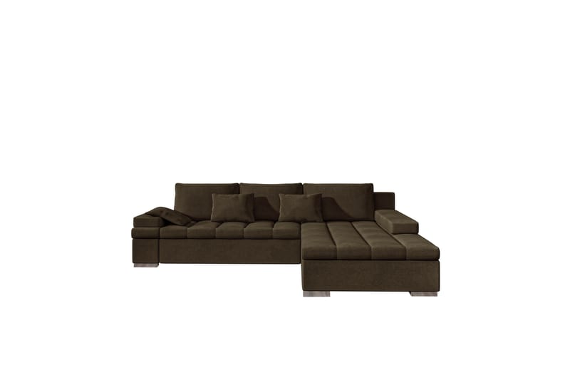 Naoma Soffa med Divan 3-sits - Brun - Products - Möbler - Soffa - Divansoffa & schäslongsoffa - 3 sits soffa med divan