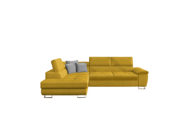 Reginia Soffa med Schäslong 3-sits, Gul/Ljusgrå
