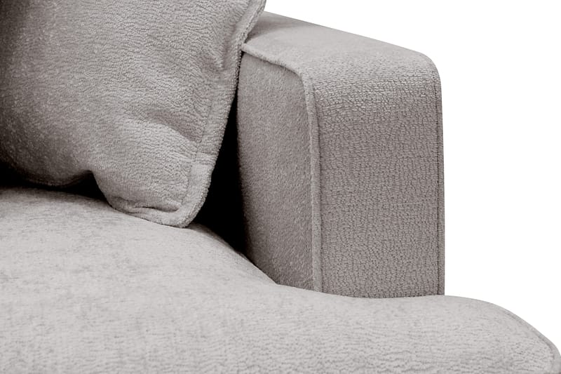 Rossita Lyx 4-sits Extra djup Soffa med Schäslong Vänster - Grå/Brun Chenille - Products - Möbler - Soffa - Divansoffa & schäslongsoffa - 4 sits soffa med divan