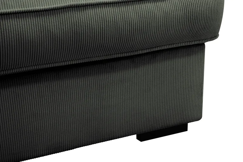 Rossita Lyx 4-sits Extra djup Soffa med Schäslong Vänster - Mörkgrön Manchester - Products - Möbler - Soffa - Divansoffa & schäslongsoffa - 4 sits soffa med divan