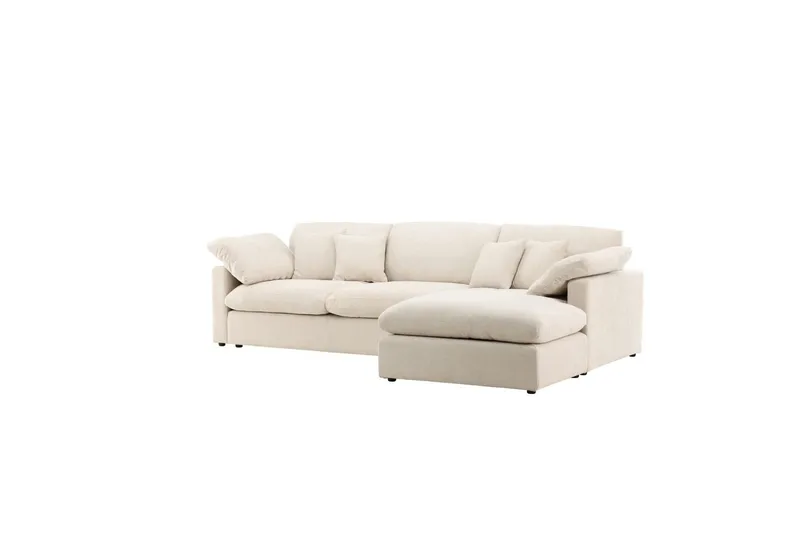 Vanlig Soffa med enkeldivan utan schäslong VIND Hörnsoffa VIND Amalfi Beige Beige - Products - Möbler - Soffa - Divansoffa & schäslongsoffa - 3 sits soffa med divan