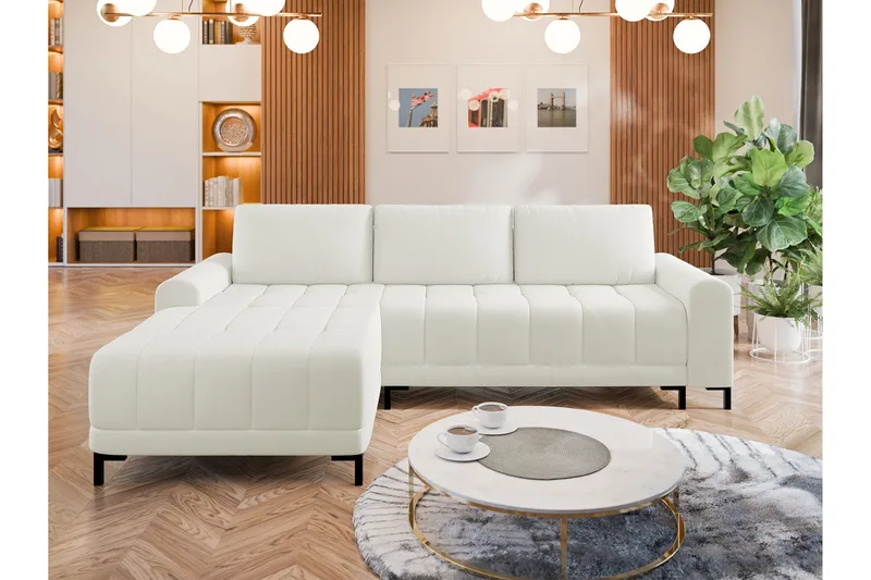 Vilshult Soffa med Divan 3-sits - Vit - Products - Möbler - Soffa - Divansoffa & schäslongsoffa - 3 sits soffa med divan