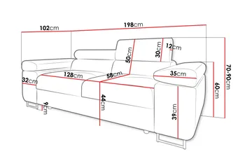 Gabina Soffa 2-sits - Grå - Products - Möbler - Soffa - 2 sits soffa