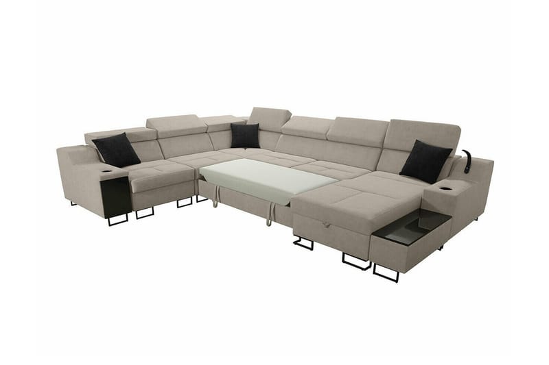 Galbally 5-sits Hörnsoffa Black - Products - Möbler - Soffa - Sammetssoffa