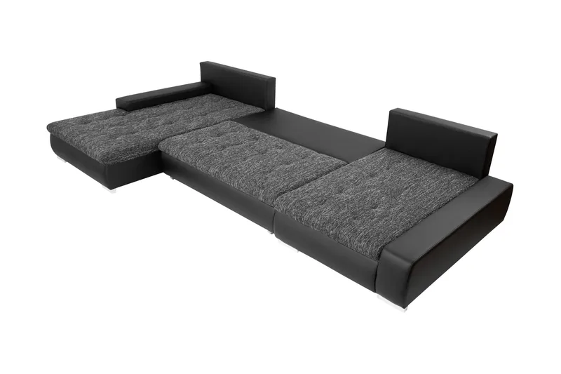 Gamal Soffa Dubbeldivan 4-sits - Svart - Products - Möbler - Soffa - U-soffa