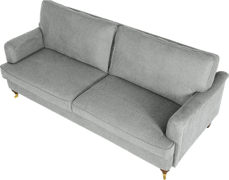 Howard Soffa 3-sits grå - 210 cm bred - Watford Deluxe, Grå