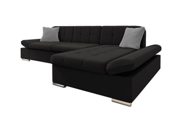 Kintore 3-sits Hörnsoffa Black - Products - Möbler - Soffa - Sammetssoffa
