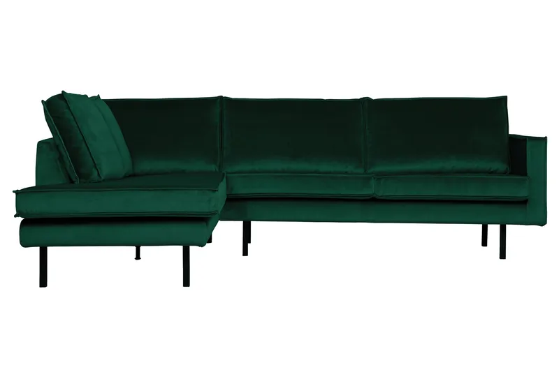 Lissbon Hörnsoffa - Grön - Products - Möbler - Soffa - Sammetssoffa