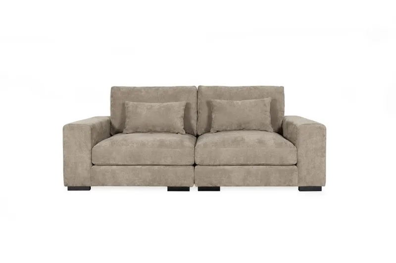 Dubai 2-sits soffa Extra Djup i Chenille, Brun