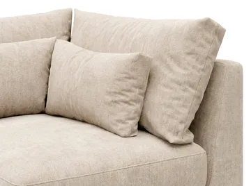 Dubai Hörnmodul i Chenille Extra Djup - Beige - Products - Möbler - Soffa - Modulsoffa - Hörnmodul