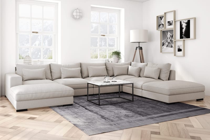 Dubai Mittmodul Extra Djup - Beige - Products - Möbler - Soffa - Modulsoffa - Mittmodul