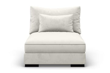 Dubai Mittmodul Sammet - Vit - Products - Möbler - Soffa - Modulsoffa - Mittmodul