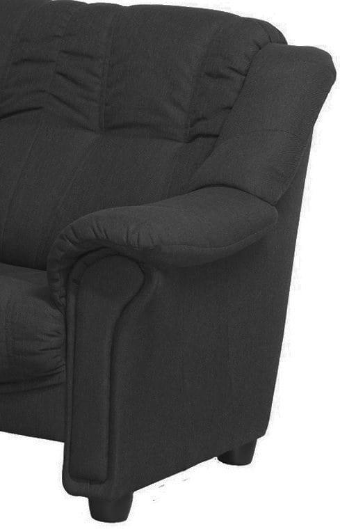 Hörnsoffa 5-sits svart tyg - Rom - Svart - Products - Möbler - Soffa - Hörnsoffa